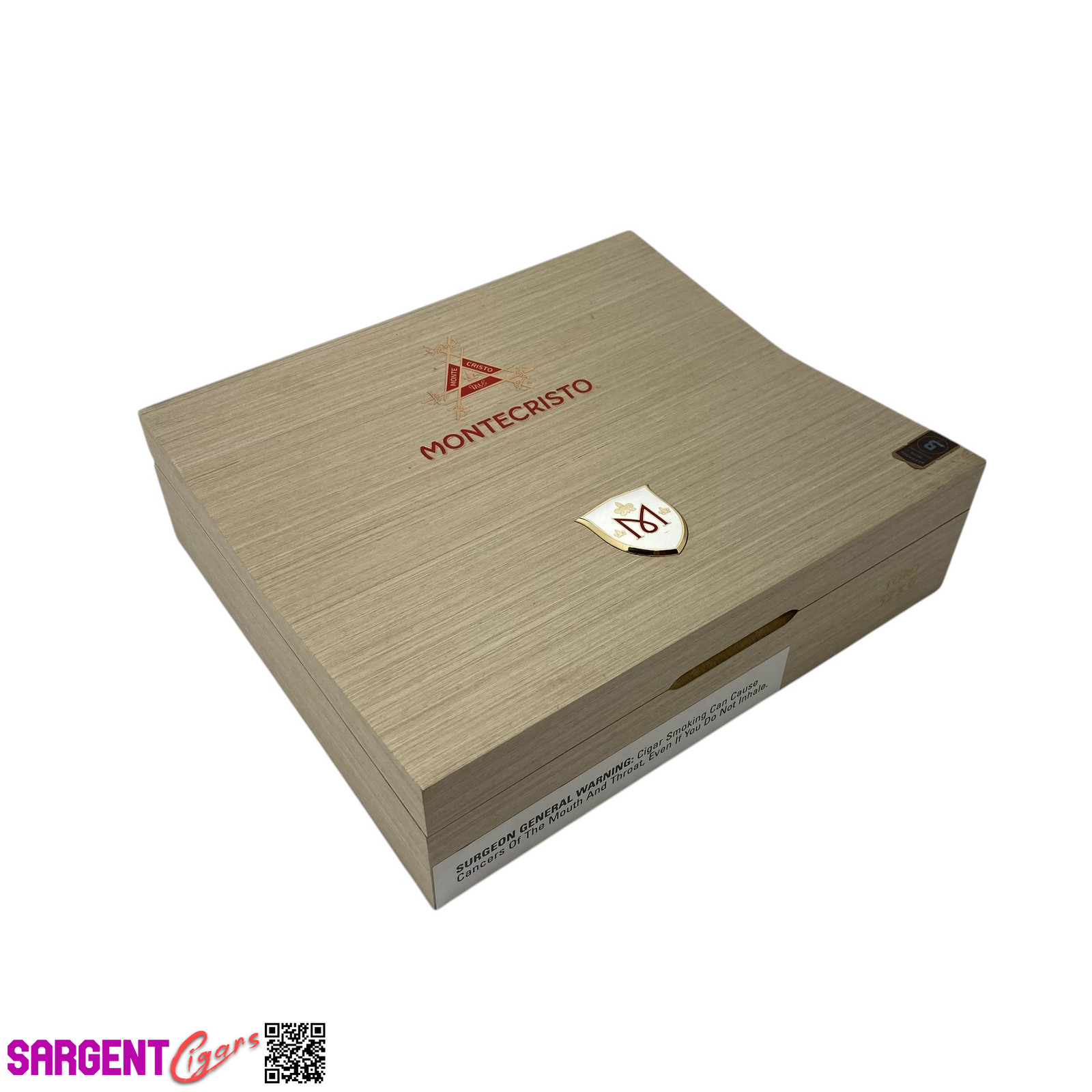 Montecristo M Toro Empty Wooden Cigar Box 9.75x8.5x2.75 Montecristo M Toro Empty Wooden Cigar Box 9.75x8.5x2.75