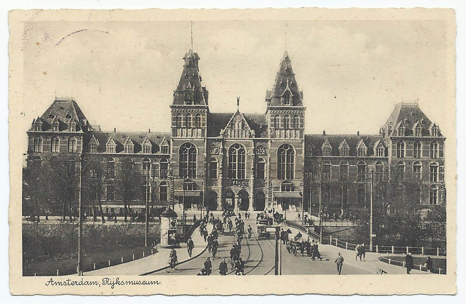 Amsterdam Netherlands, Old PC, View of Rijksmuseum, No. 3620, 1938