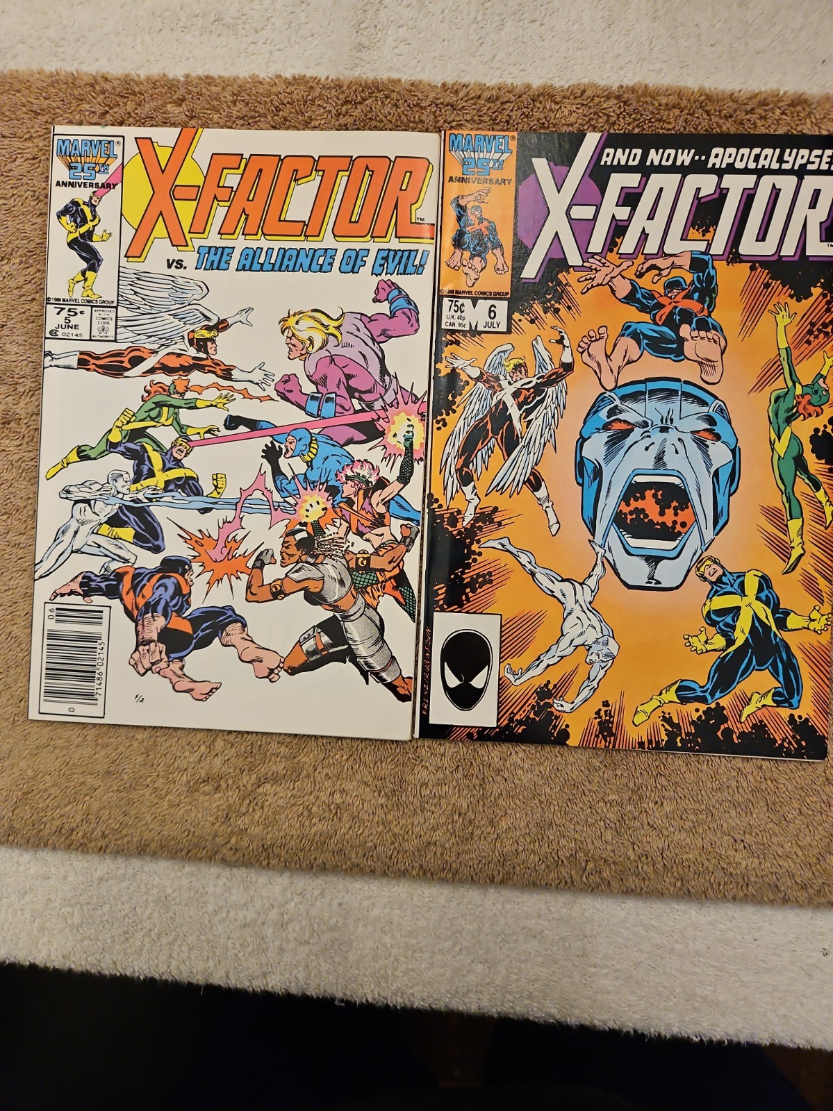 Marvel X-Factor #5 #6 Comics (1986) First Appearance of Apocalypse Marvel X-Factor #5 #6 Comics (1986) First Appearance of Apocalypse