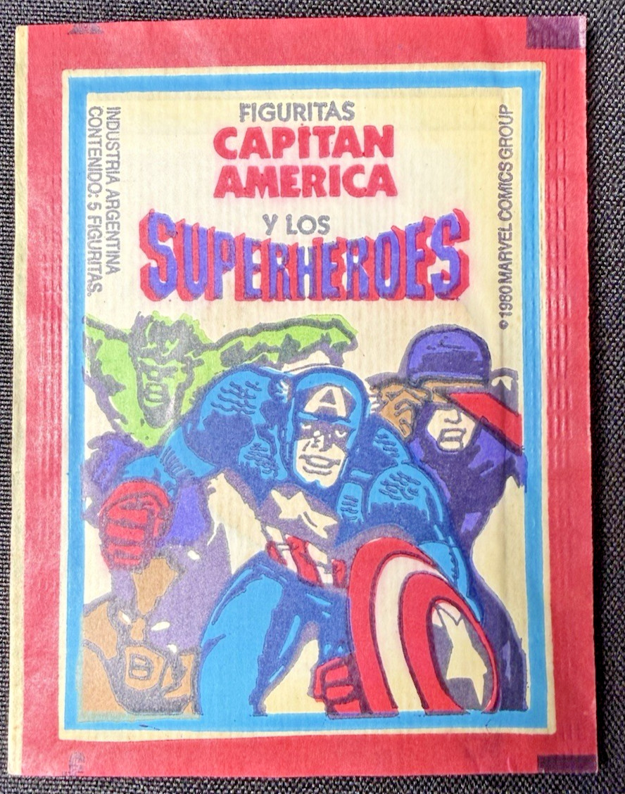 1980 Ultra Figus Marvel Superheroes Sealed Pack Argentina Wolverine RC Terrabusi 1980 Ultra Figus Marvel Superheroes Sealed Pack Argentina Wolverine RC Terrabusi