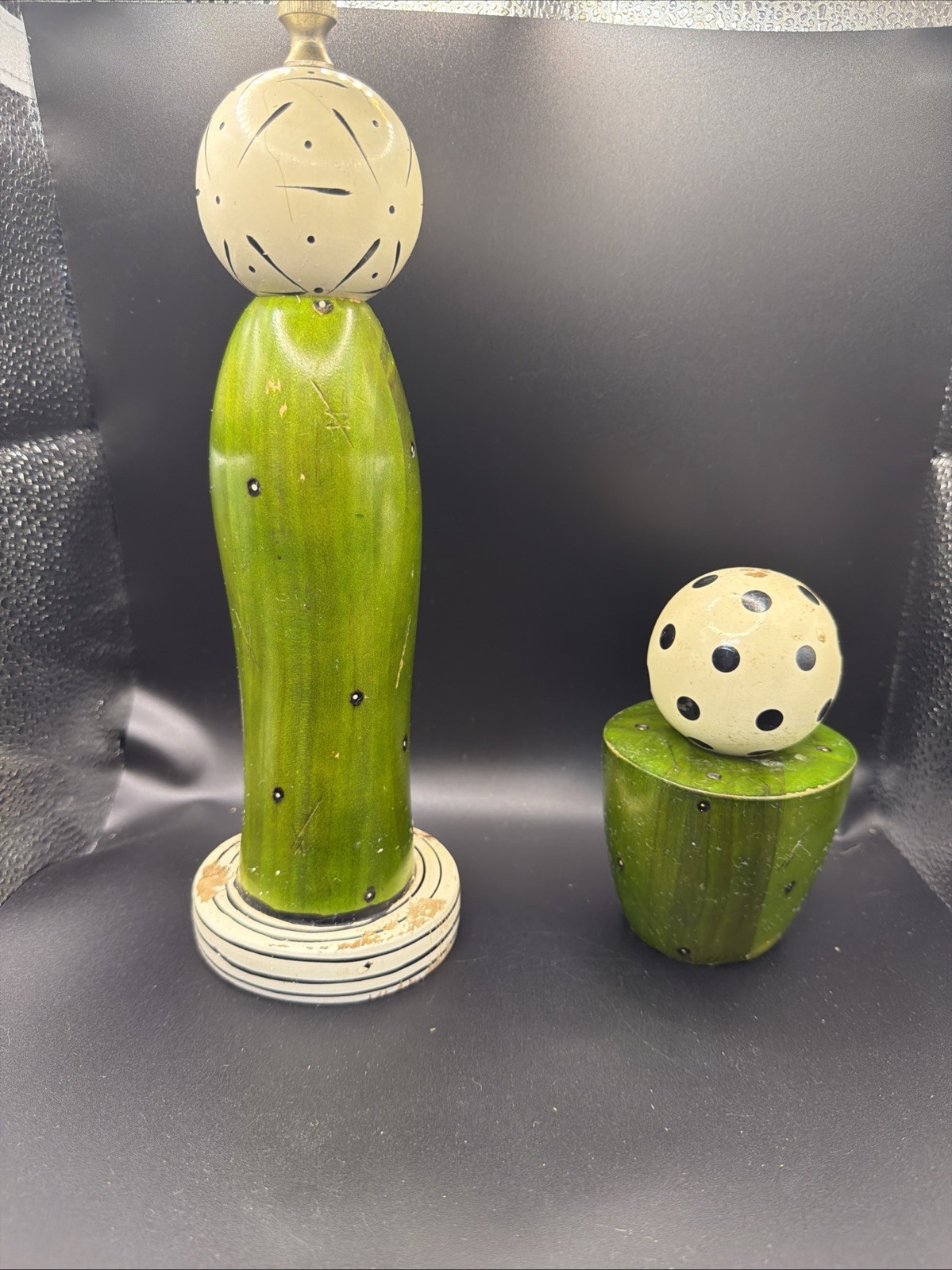 Robert Wilhelm Vintage Wooden Pepper mill & Salt Shaker Set, Dated And Signed Robert Wilhelm Vintage Wooden Pepper mill & Salt Shaker Set, Dated And Signed