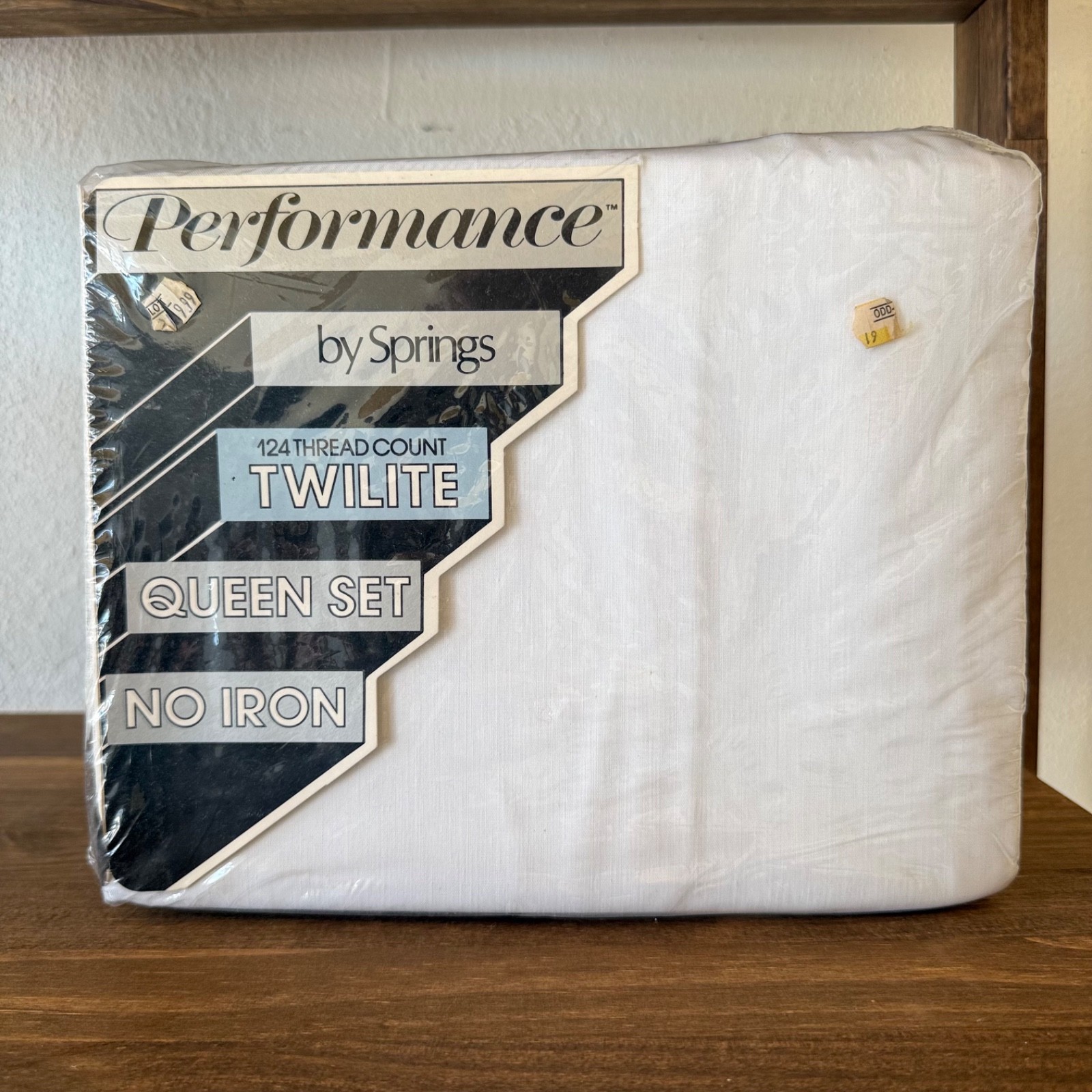 4pc Vintage Springs Twilite Queen White Sheet Set NOS Made In USA 4pc Vintage Springs Twilite Queen White Sheet Set NOS Made In USA