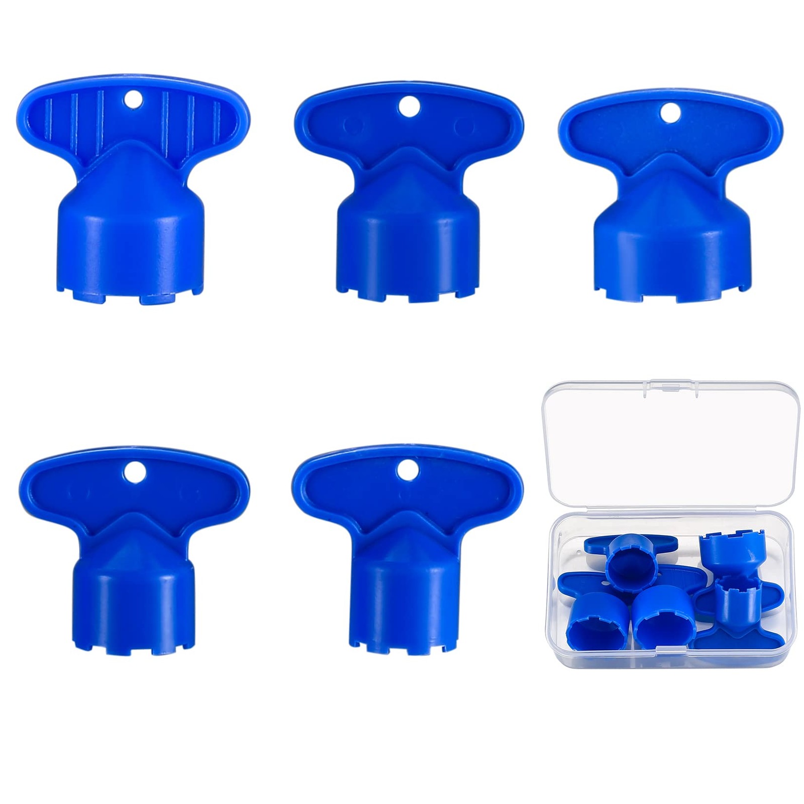 5 Pcs Faucet Aerator Key Removal Wrench Set,faucet screen removal tool Blue 5 Pcs Faucet Aerator Key Removal Wrench Set,faucet screen removal tool Blue