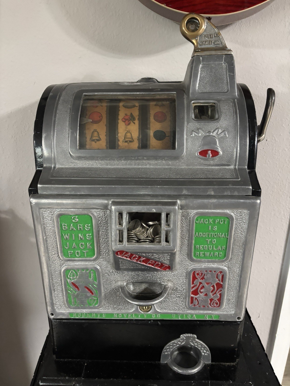 1922 Robert’s 5 Cent Novelty Slot Machine Works As It Should See Photos Rare