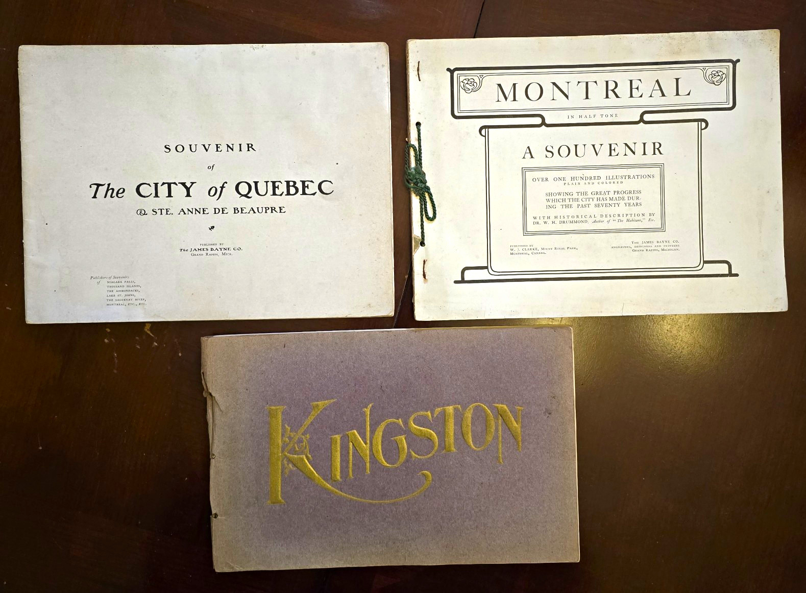 Lot of 3 Vintage 1900s Canada Souvenir Photo Books Montreal Quebec Kingston Lot of 3 Vintage 1900s Canada Souvenir Photo Books Montreal Quebec Kingston