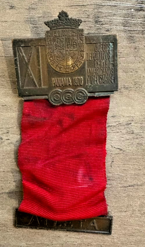 RARE PANAMA 1970 MEDAL CENTRO-AMERICAN GAMES ATHLETE PARTICIPATION RARE PANAMA 1970 MEDAL CENTRO-AMERICAN GAMES ATHLETE PARTICIPATION
