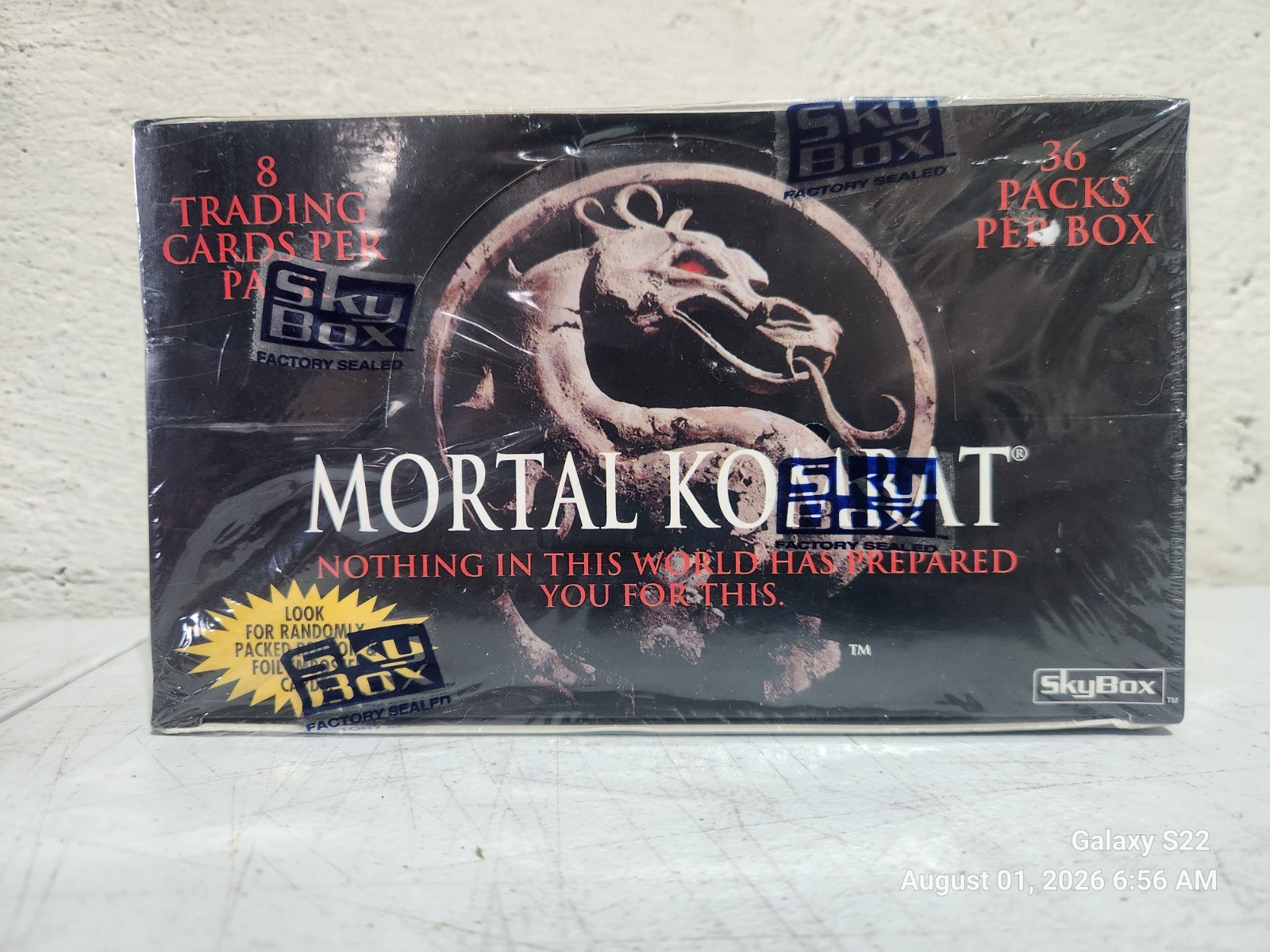 NEW SEALED 1995 Skybox Mortal Kombat Movie Factory Trading Card Box NEW SEALED 1995 Skybox Mortal Kombat Movie Factory Trading Card Box