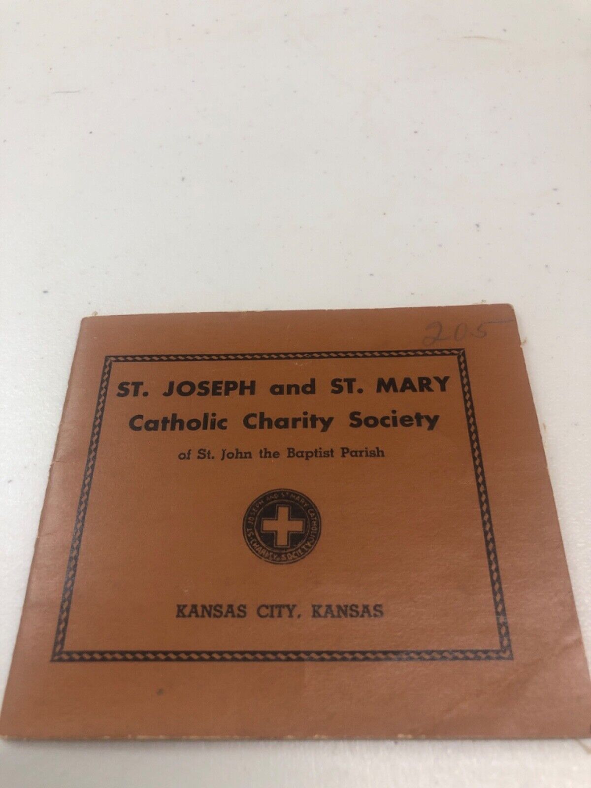 1934 Catholic Church Dues Book, St Joseph & St. Mary KCK