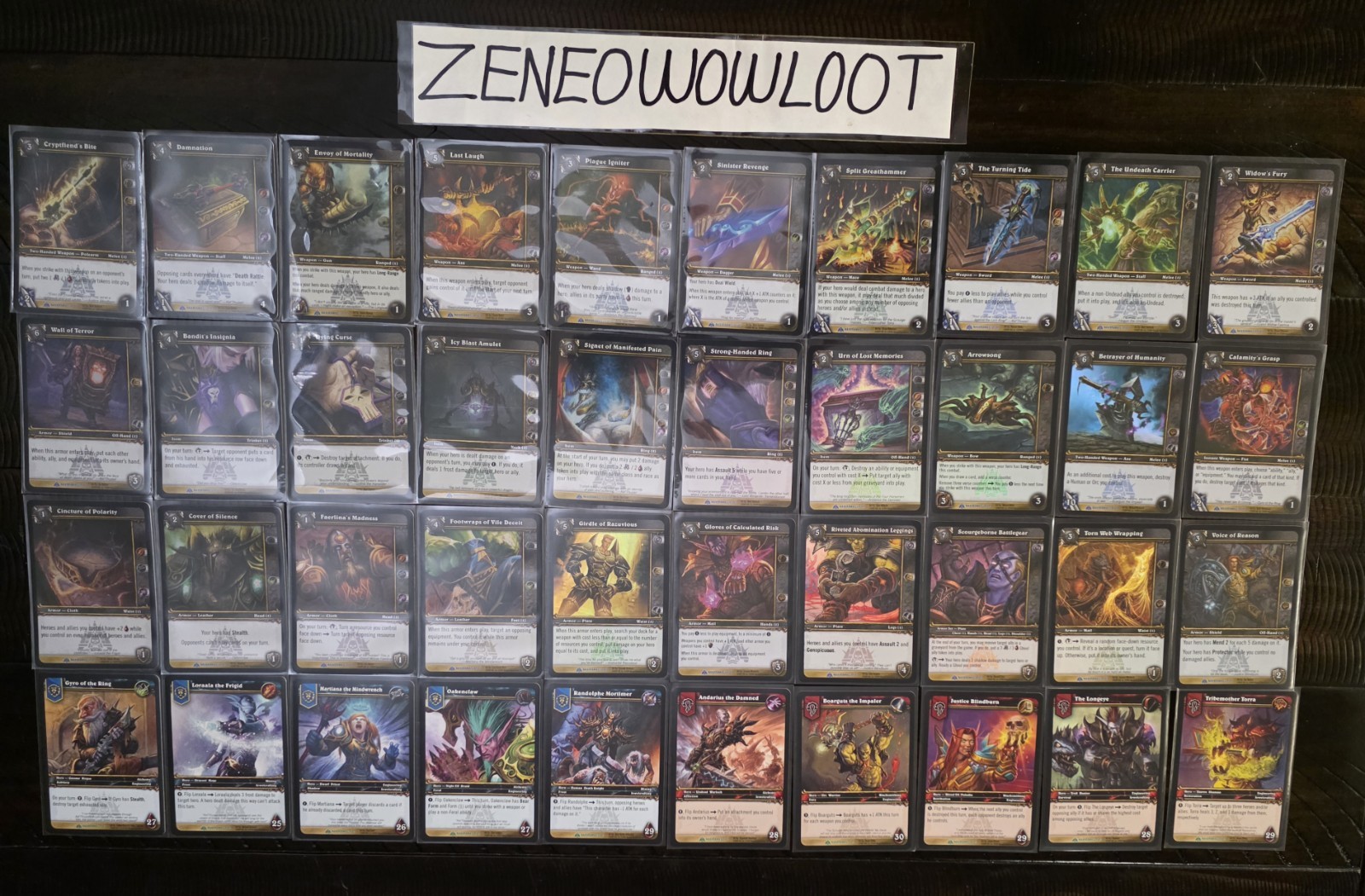 2009 WORLD OF WARCRAFT TCG COMPLETE NAXXRAMAS TREASURE DECK SET ALL 40 CARDS WOW 2009 WORLD OF WARCRAFT TCG COMPLETE NAXXRAMAS TREASURE DECK SET ALL 40 CARDS WOW