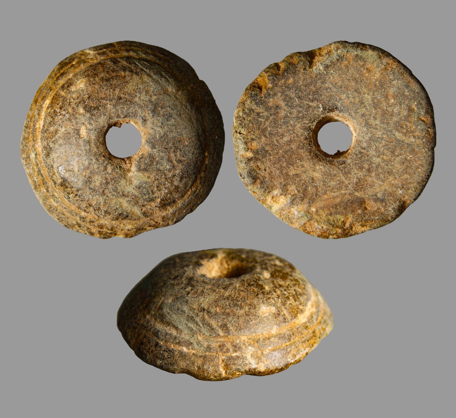 Certified Authentic Antiquity Ancient Egypt Stone Spindle Whorl Amulet Stone COA