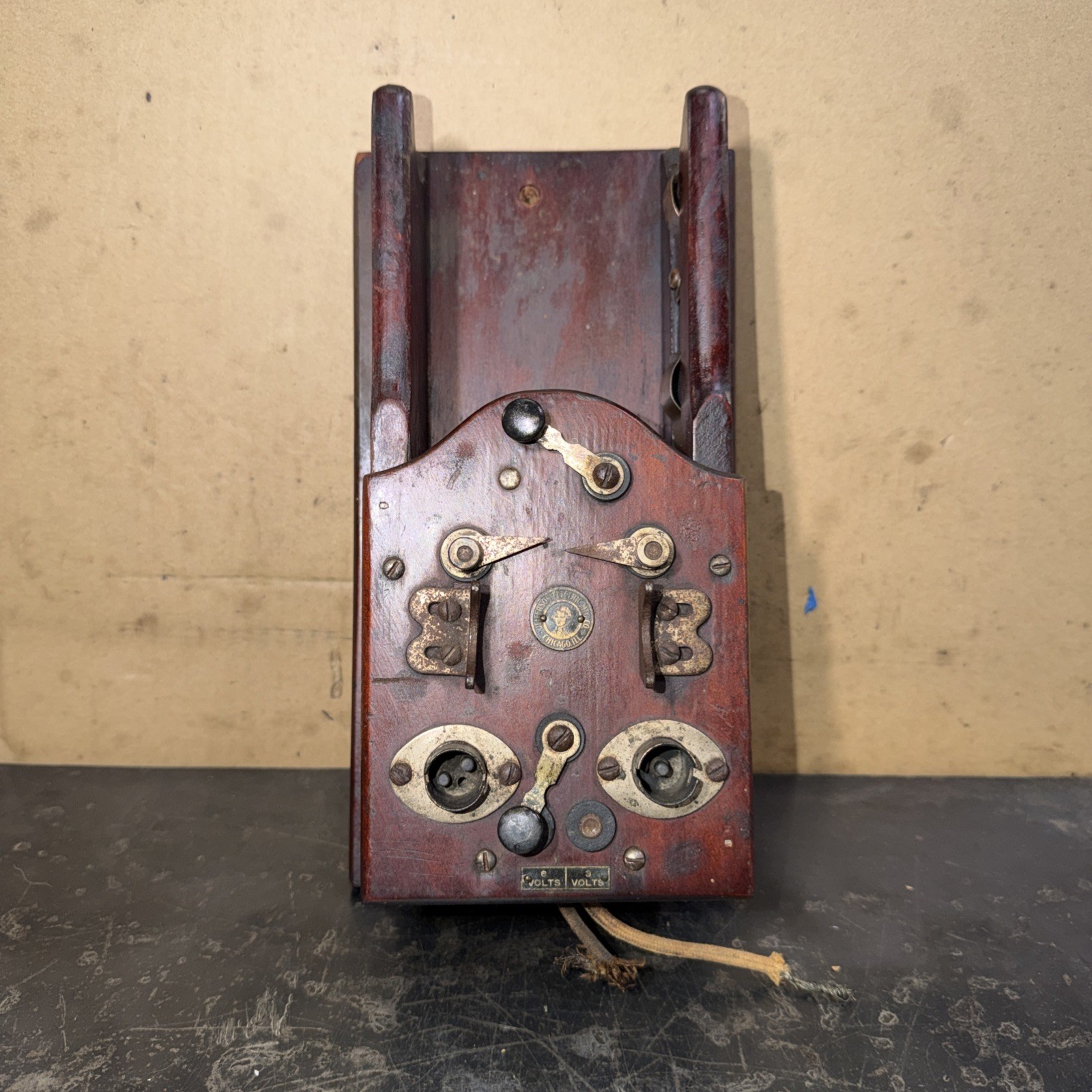 Antique Jefferson Combination Tester Model T Buzz Coil Spark Plug Bulbs NEAT Antique Jefferson Combination Tester Model T Buzz Coil Spark Plug Bulbs NEAT