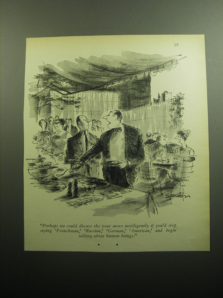 1958 Cartoon by Charles Saxon - Perhaps we could discuss the issue more 1958 Cartoon by Charles Saxon - Perhaps we could discuss the issue more