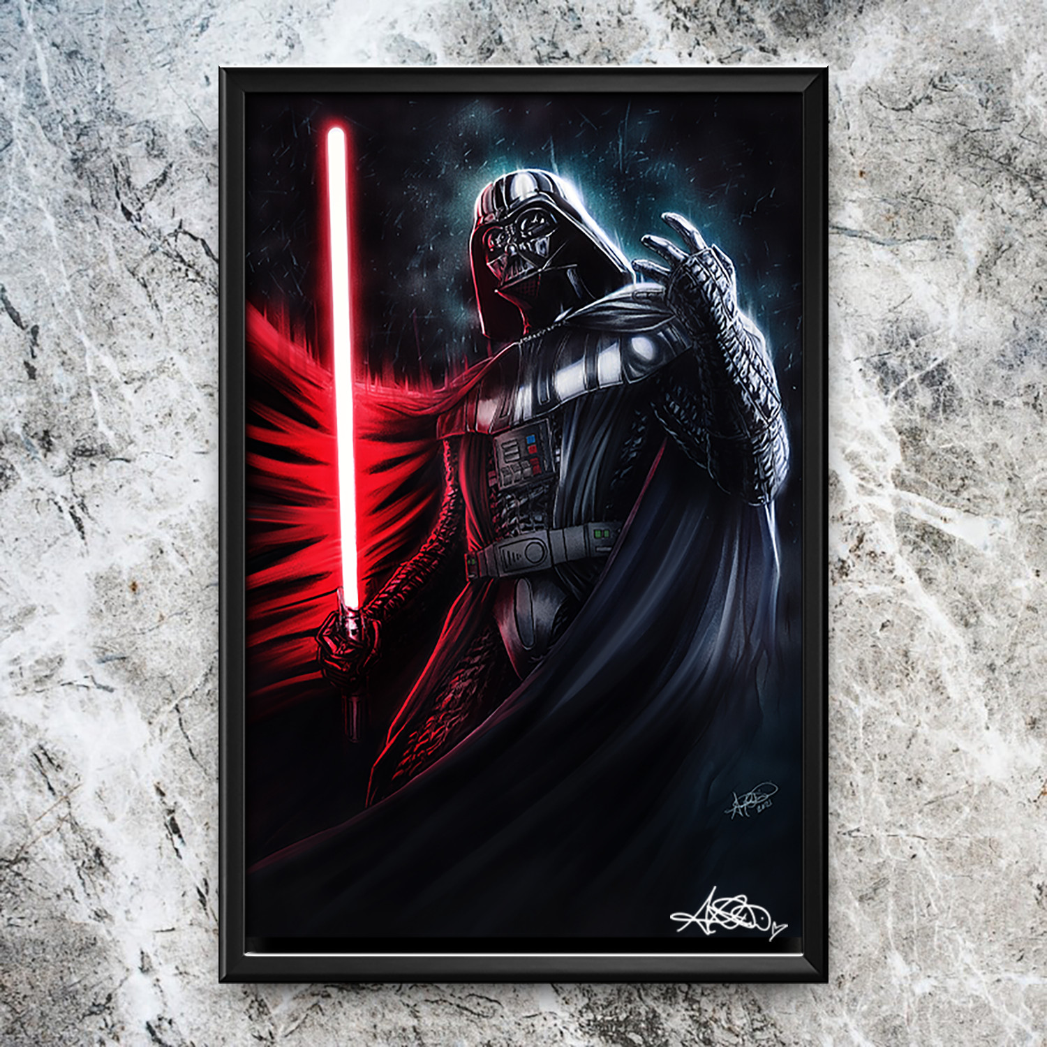 {SIGNED} Star Wars: Darth Vader Art Print 11x17" Ariel Diaz {SIGNED} Star Wars: Darth Vader Art Print 11x17" Ariel Diaz