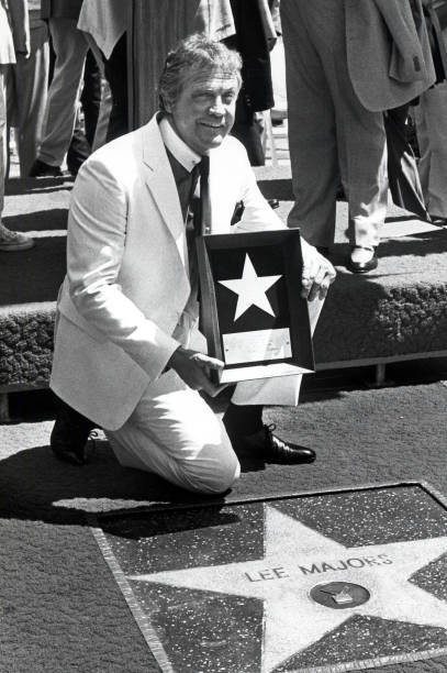 Lee Majors at Lee Majors Receieves Hollywood Walk of Fame Star Sep- Old Photo