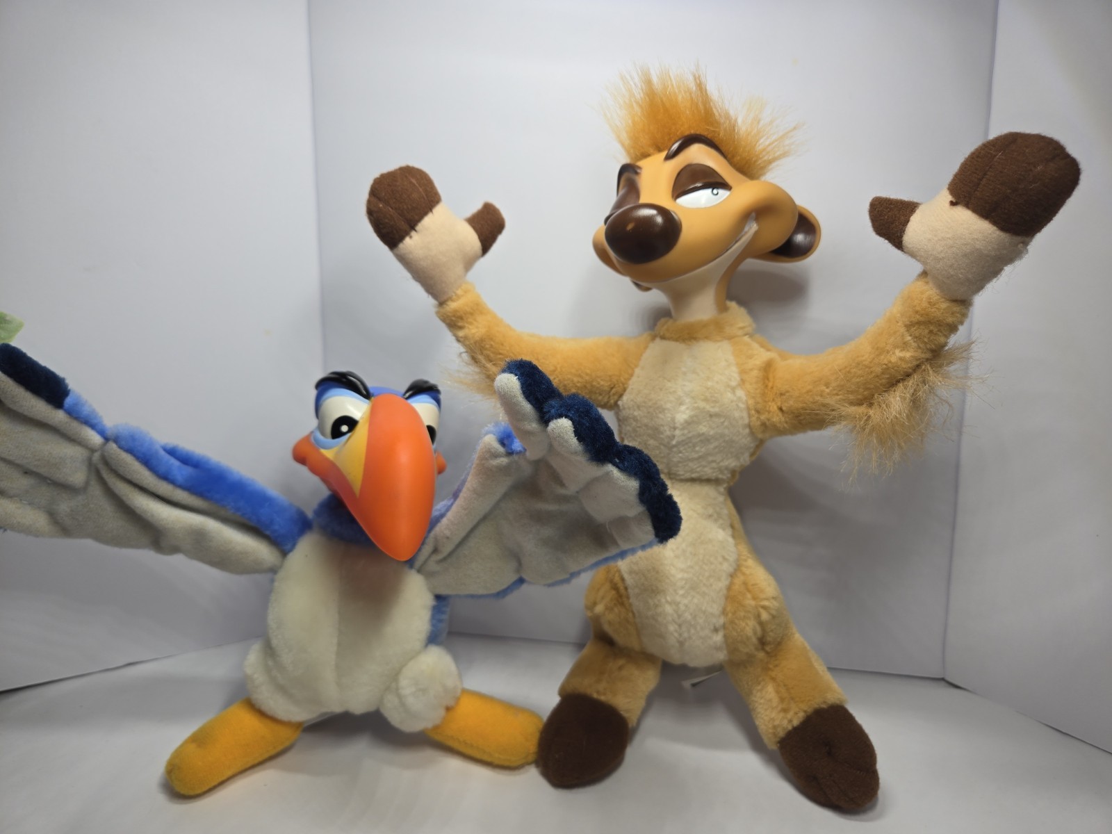 VTG 1994 Walt Disney Mattel Authentic Lion King Zazu & Timon VTG 1994 Walt Disney Mattel Authentic Lion King Zazu & Timon