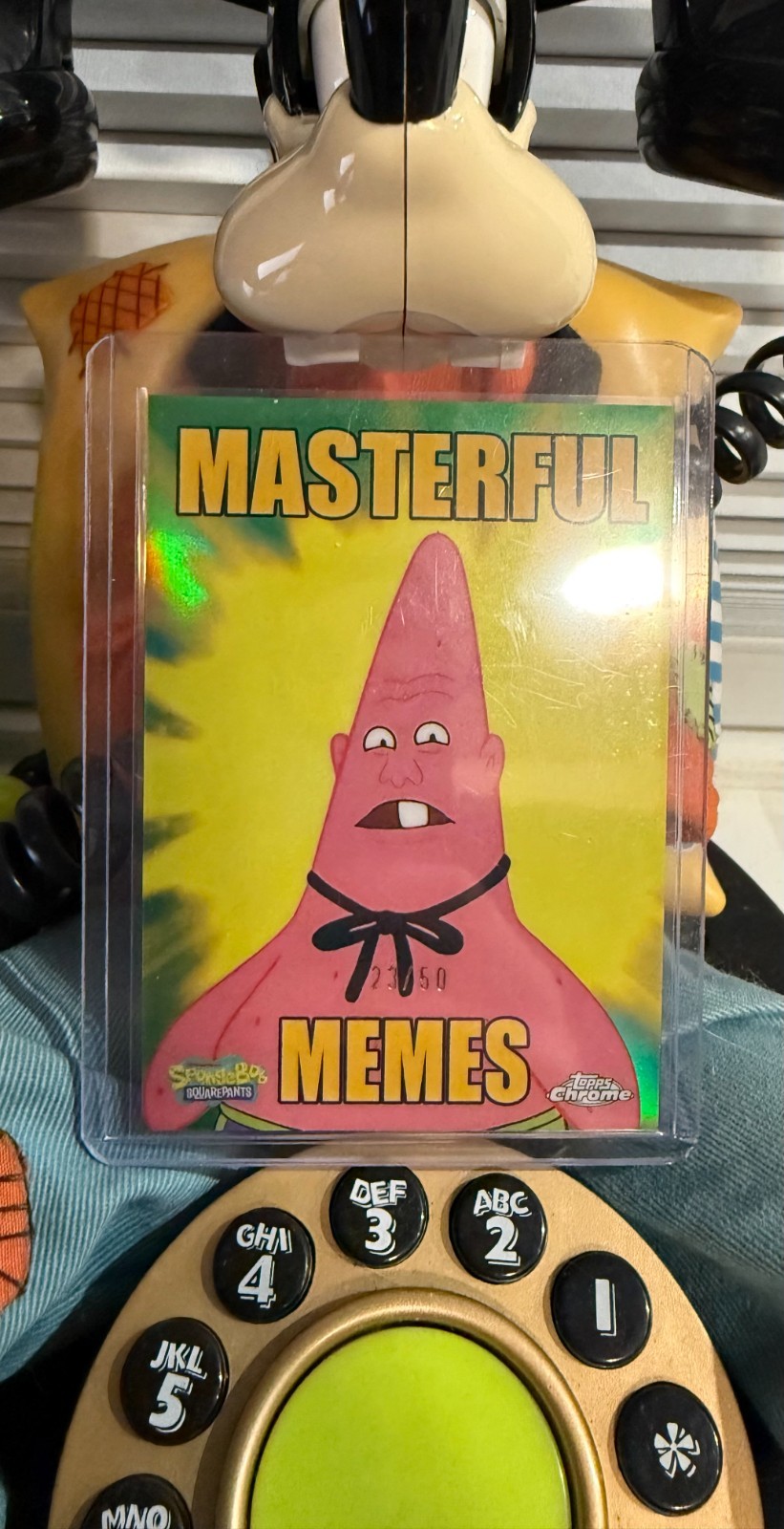 2025 Topps Chrome SpongeBob Masterful Memes Pinhead Larry #26/50 RARE & MINT 2025 Topps Chrome SpongeBob Masterful Memes Pinhead Larry #26/50 RARE & MINT
