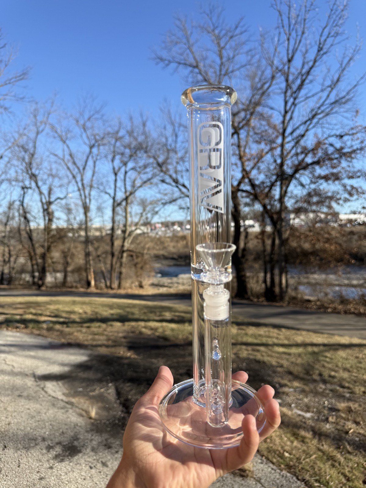 12-inch Grav Straight Tube Glass Water Pipe 12-inch Grav Straight Tube Glass Water Pipe