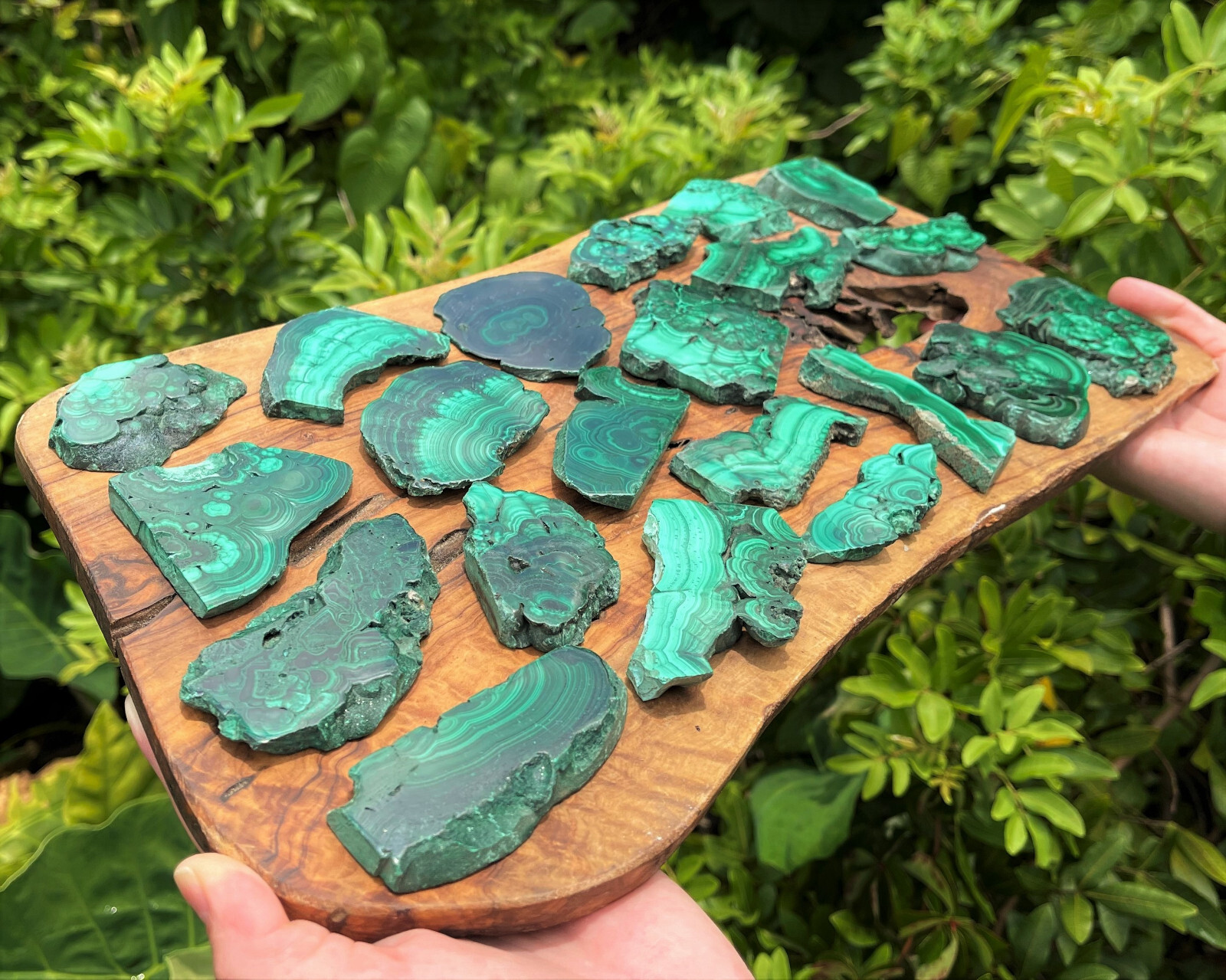 Natural Malachite Slices - Polished Malachite Crystal Slab Wholesale Bulk Lots Natural Malachite Slices - Polished Malachite Crystal Slab Wholesale Bulk Lots