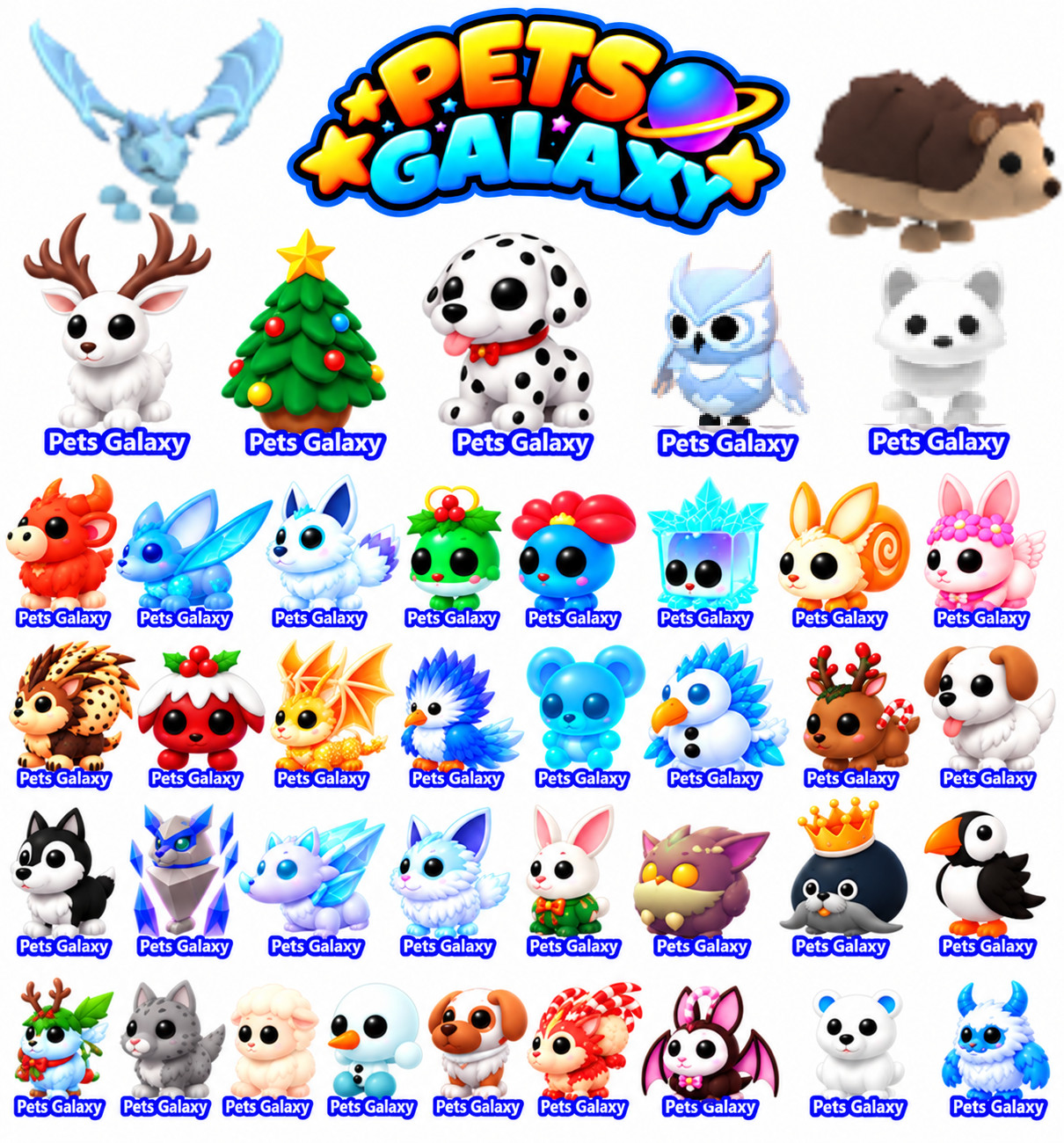 Winter Events - Bunny Swirl - Frost Phoenix - Royal Mistletroll - Adopt From Me Winter Events - Bunny Swirl - Frost Phoenix - Royal Mistletroll - Adopt From Me
