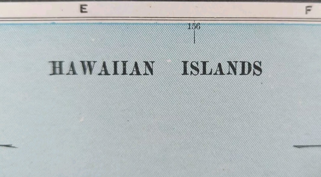 Vintage 1897 HAWAIIAN ISLANDS Map 14"x11" Old Antique Original OAHU MAUI KAUAI Vintage 1897 HAWAIIAN ISLANDS Map 14"x11" Old Antique Original OAHU MAUI KAUAI