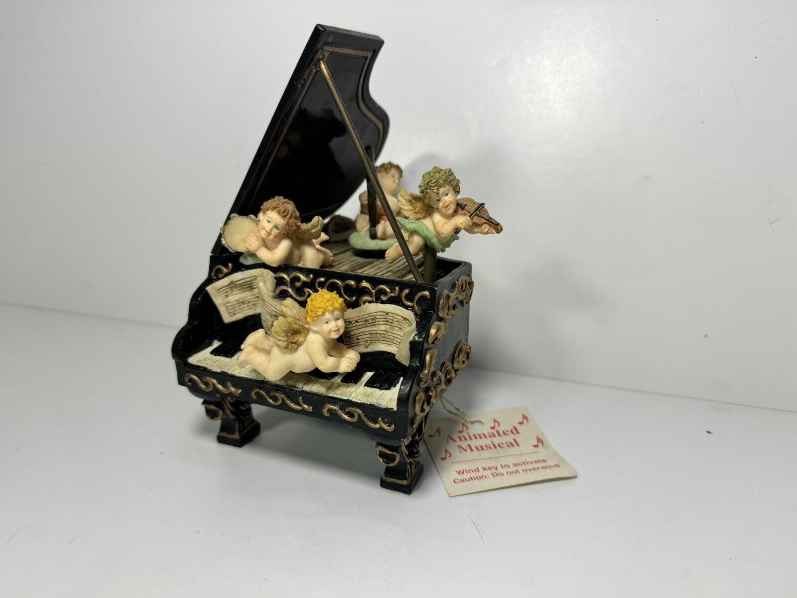 berkeley designs music box Piano With Moving Angels Tune Fur Elise B90