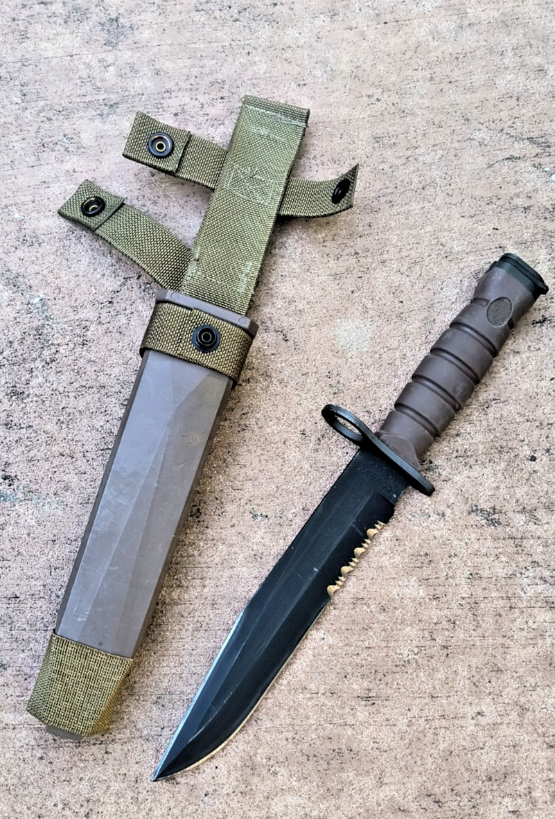 Vintage OKC3S OKC-3S Knife USMC Marine Corps Bayont Ontario Knife Co & Scabbard Vintage OKC3S OKC-3S Knife USMC Marine Corps Bayont Ontario Knife Co & Scabbard