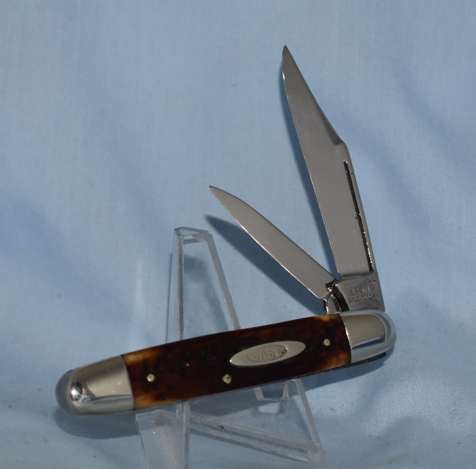 RARE VINTAGE W R CASE & SONS ROGERS BONE JACK KNIFE 62055LP  1905-14 SUPER NICE