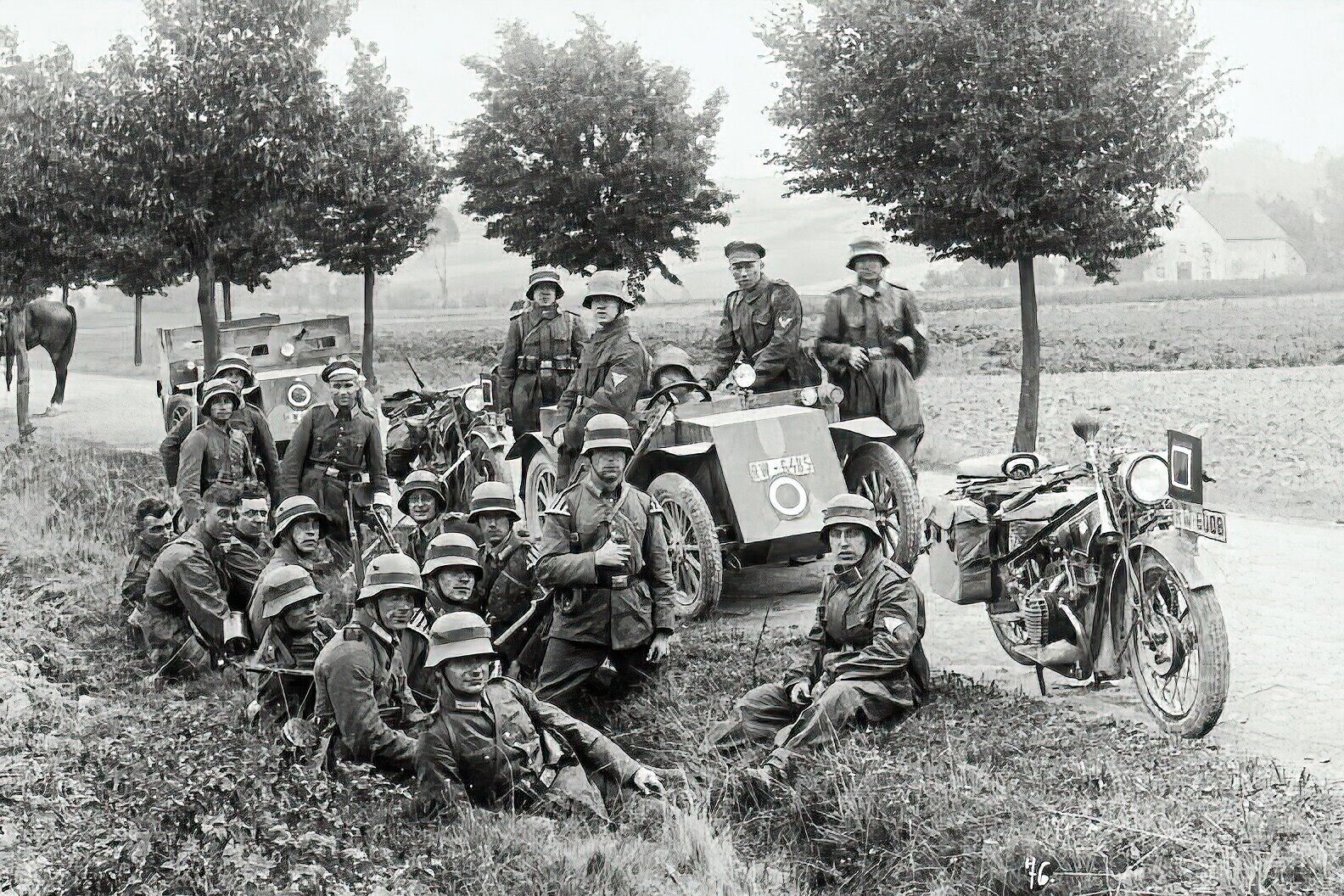 1930-BAD PYRMONT GERMANY-Maneuvers of Reichswehr Armed Forces-Third Reich-PHOTO