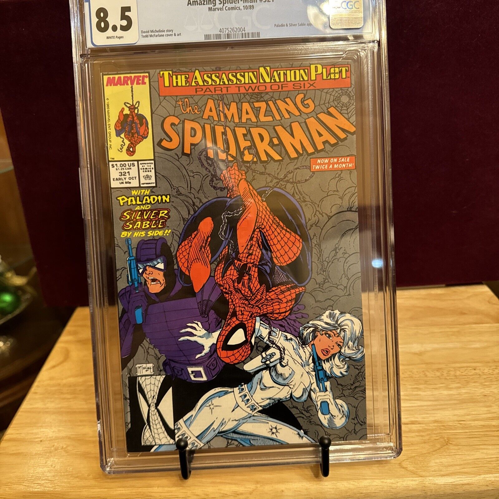Amazing Spider-Man #321 8.5  fine near mint Marvel comics McFarlane