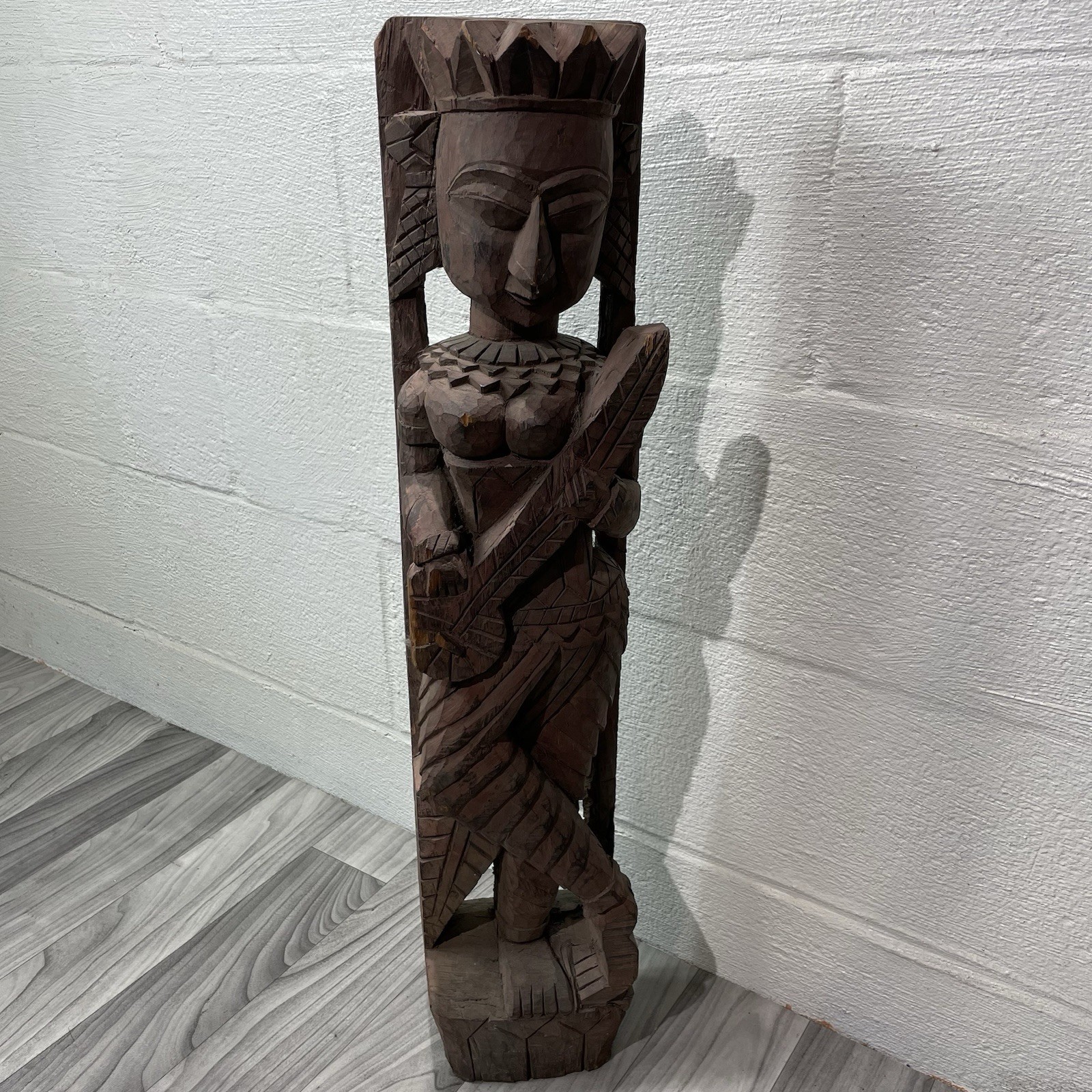 Antique Wooden Tribal Goddess Statue Figurine Original Fine Hand Carved Heavy Antique Wooden Tribal Goddess Statue Figurine Original Fine Hand Carved Heavy