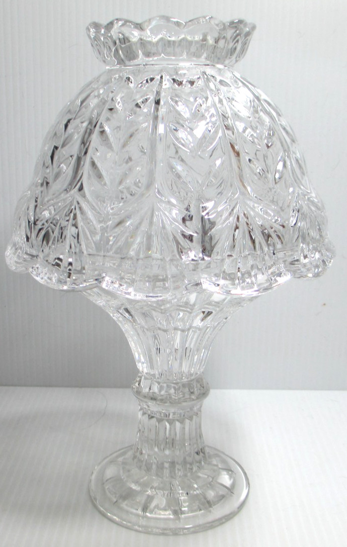 Fifth Avenue Crystal Fairy Lamp Candle Holder Portico 24% Lead Germany 9 1/4" T