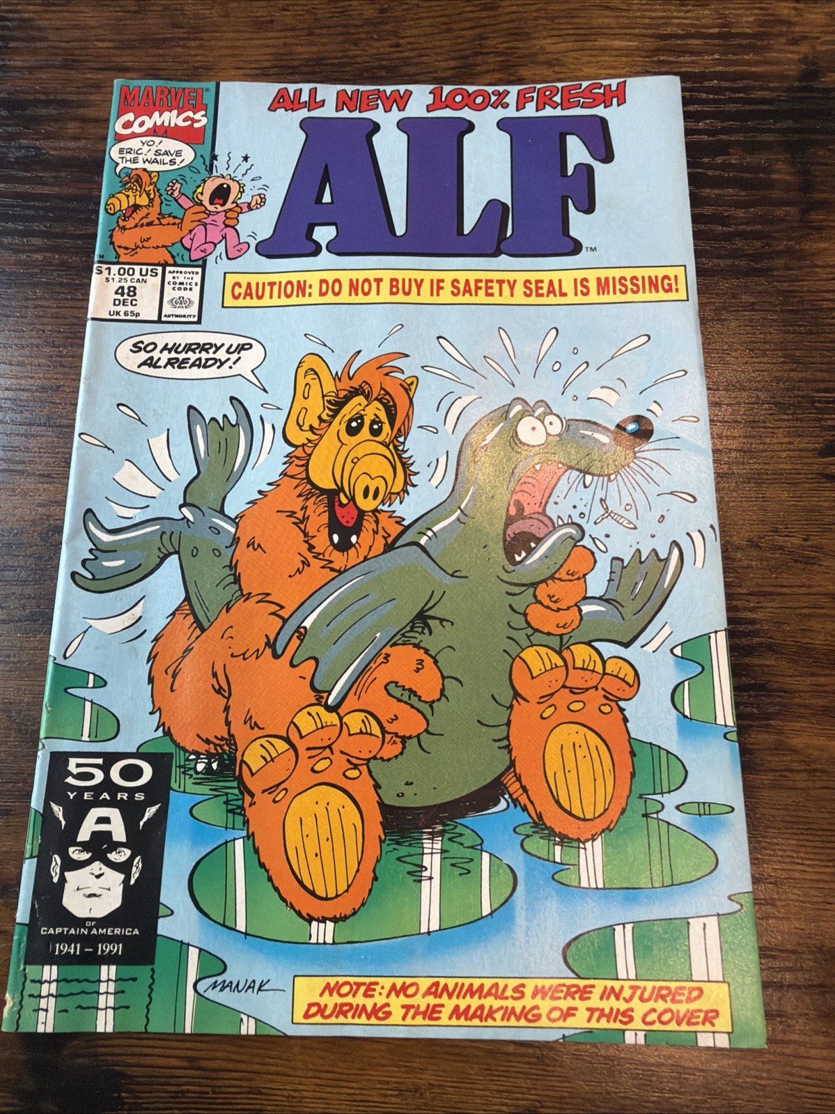 Marvel Comics Alf #48 (Dec 1991) - Low Run, Controversial Cover Marvel Comics Alf #48 (Dec 1991) - Low Run, Controversial Cover