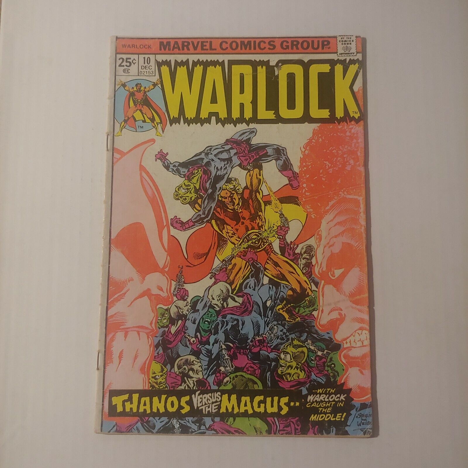 WARLOCK #10 FN- ORIGIN OF THANOS & GAMORA 1975 MARVEL COMIC