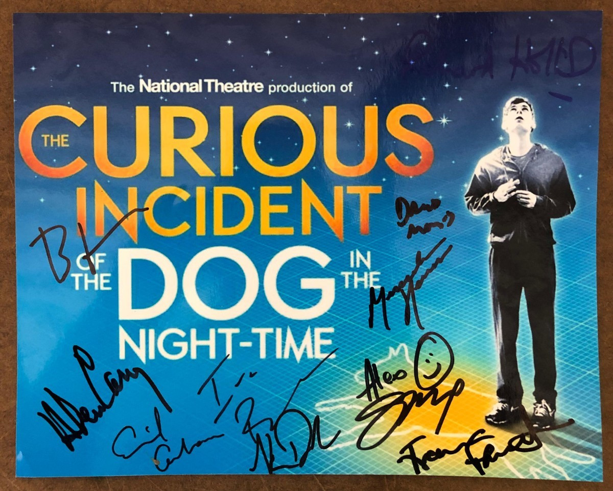 The Curious Incident of the Dog in the Night-Time Cast Autograph Theater Poster The Curious Incident of the Dog in the Night-Time Cast Autograph Theater Poster