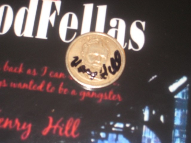 GOODFELLA HENRY HILL AUTOGRAGHED ULYSSES GRANT $ 1.00 COIN VERY KOOL UNIQUE