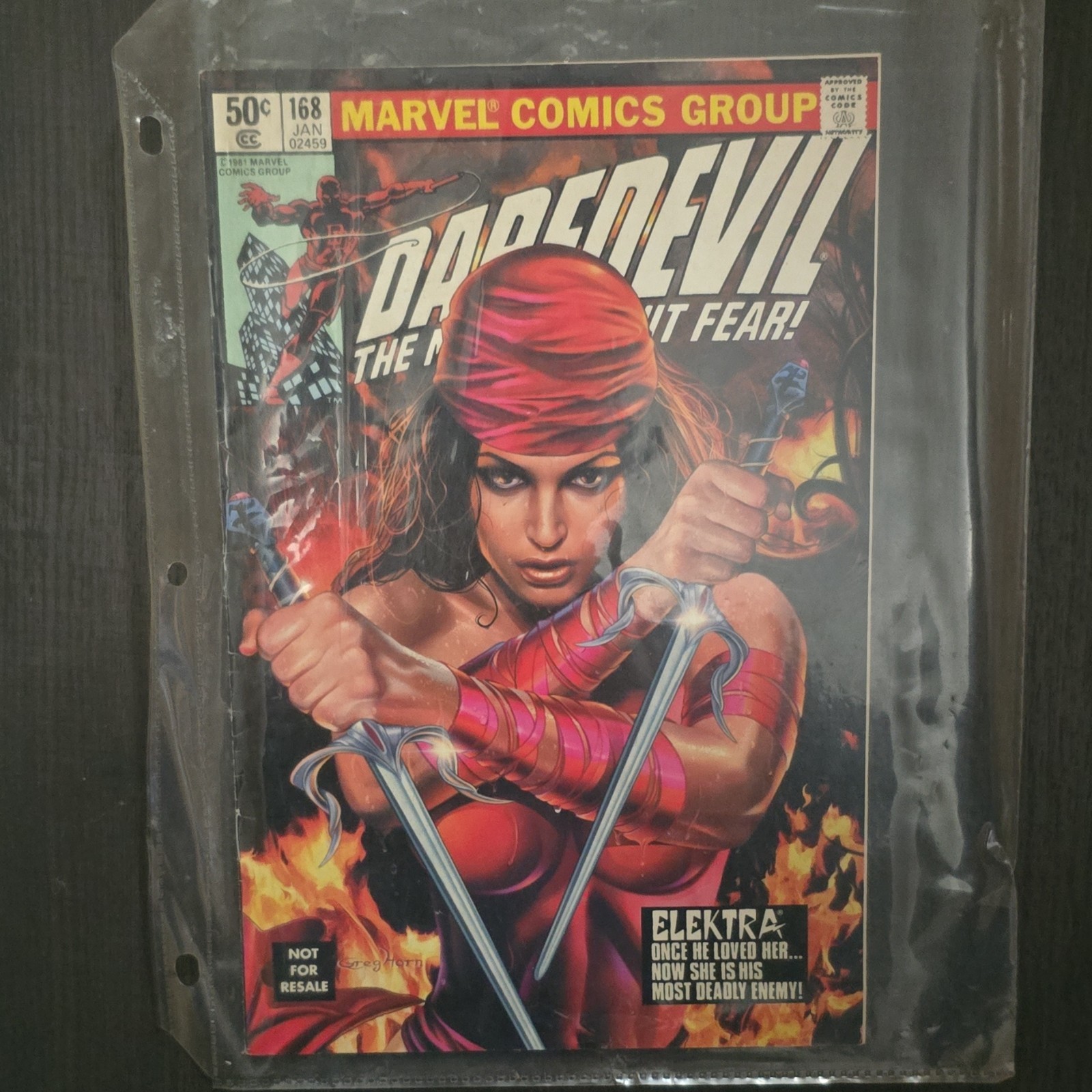 Daredevil #168 Elektra 2nd Printing Rare DVD Movie Promo Frank Miller (Comic) Daredevil #168 Elektra 2nd Printing Rare DVD Movie Promo Frank Miller (Comic)