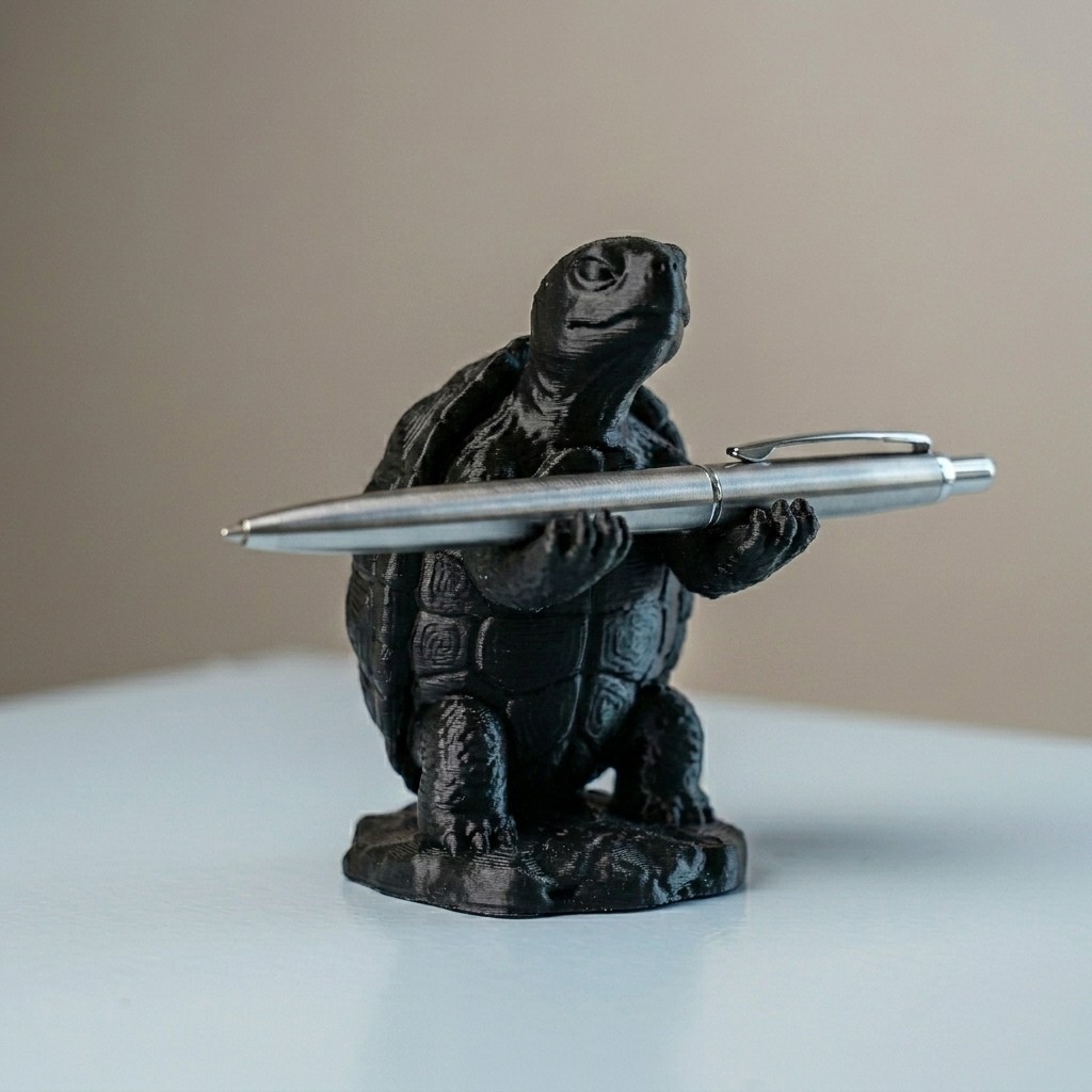 Cool Turtle Pen Holder Desk Decoration 4-Inch USA MADE Cool Turtle Pen Holder Desk Decoration 4-Inch USA MADE