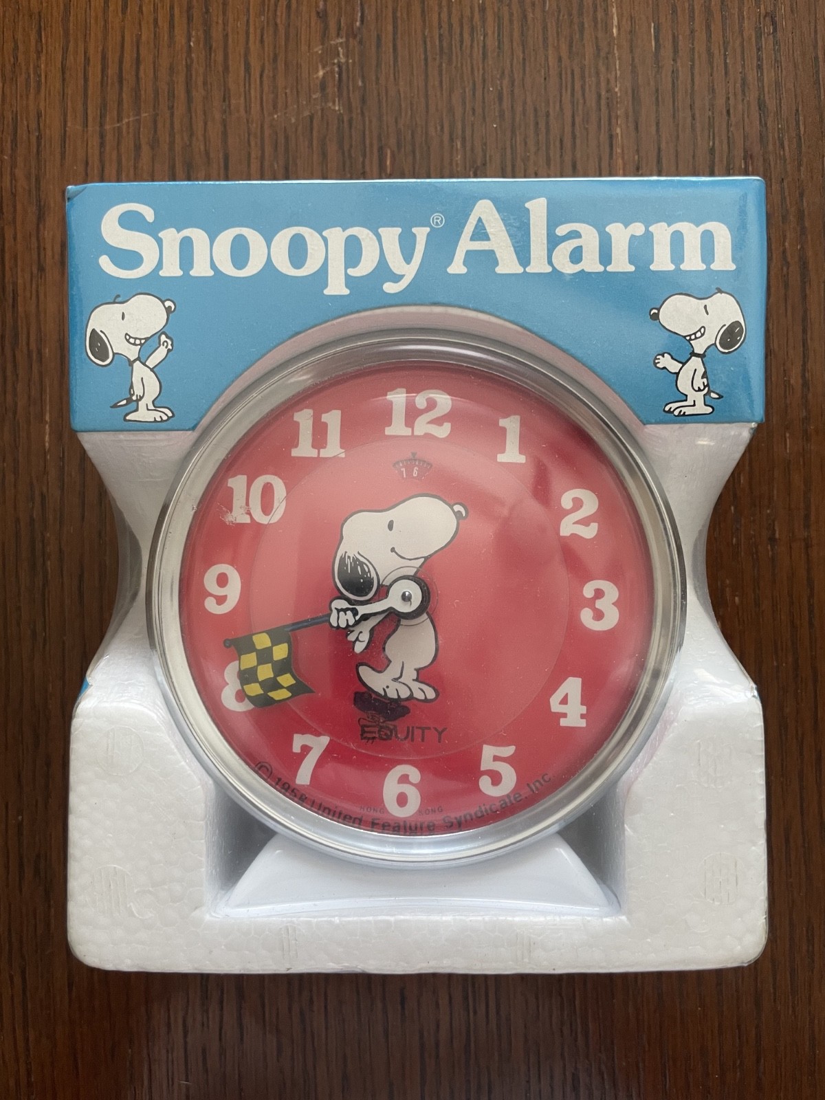 Vintage Rare Snoopy Racing Alarm Clock New In Box Vintage Rare Snoopy Racing Alarm Clock New In Box