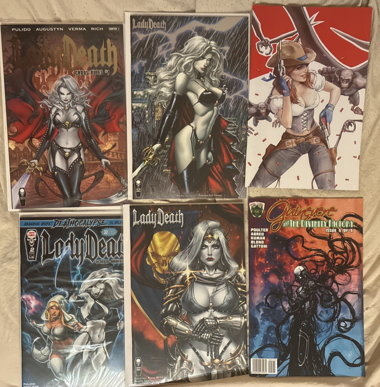 73 Comic Book Lot: Lady Death, Zenescope, White Widow, indie publishers 73 Comic Book Lot: Lady Death, Zenescope, White Widow, indie publishers