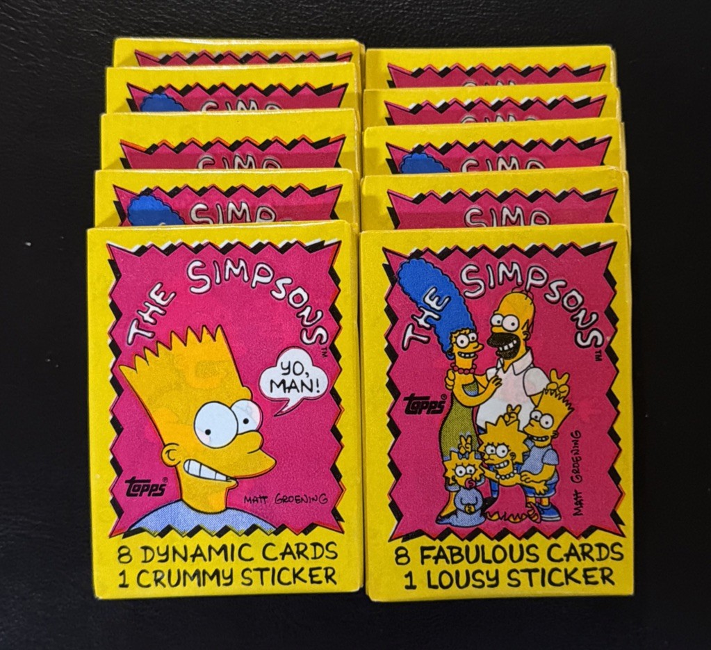 1990 Topps The Simpson's Factory New Sealed Wax Pack 1990 Topps The Simpson's Factory New Sealed Wax Pack