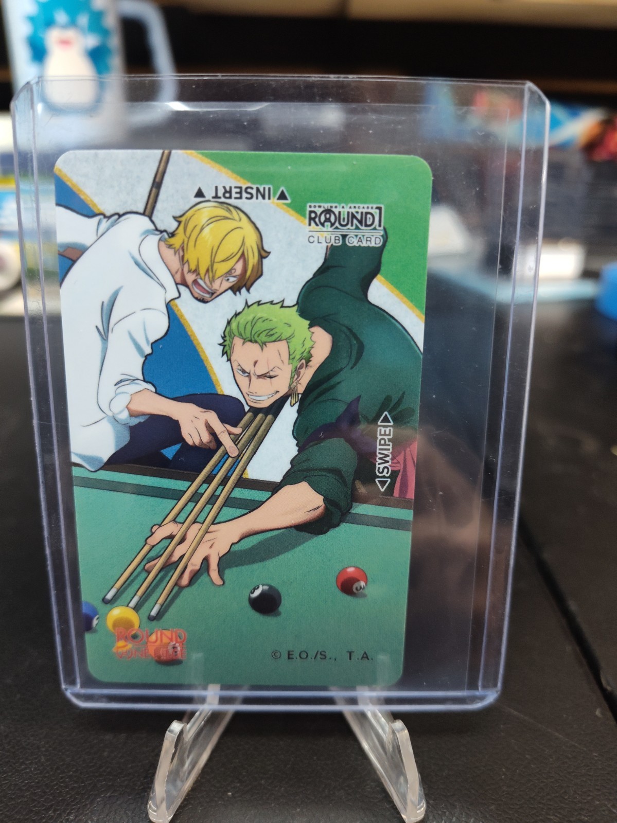 new Round1 Exclusive One Piece Collab Club Card sanji zoro Roronoa round 1