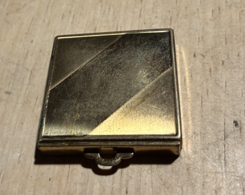 Powder Makeup Compact Vtg Kotler & Kopit Gold Tone Satin Polished 1930's Powder Makeup Compact Vtg Kotler & Kopit Gold Tone Satin Polished 1930's