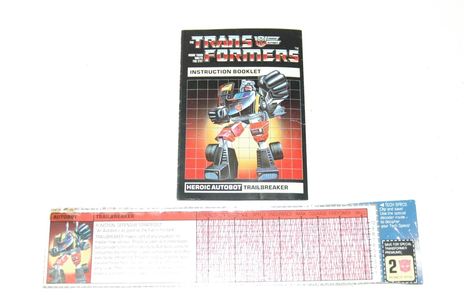 TRANSFORMERS G1 TRAILBREAKER AUTOBOT INSTRUCTIONS AND TECH SPECS TRANSFORMERS G1 TRAILBREAKER AUTOBOT INSTRUCTIONS AND TECH SPECS