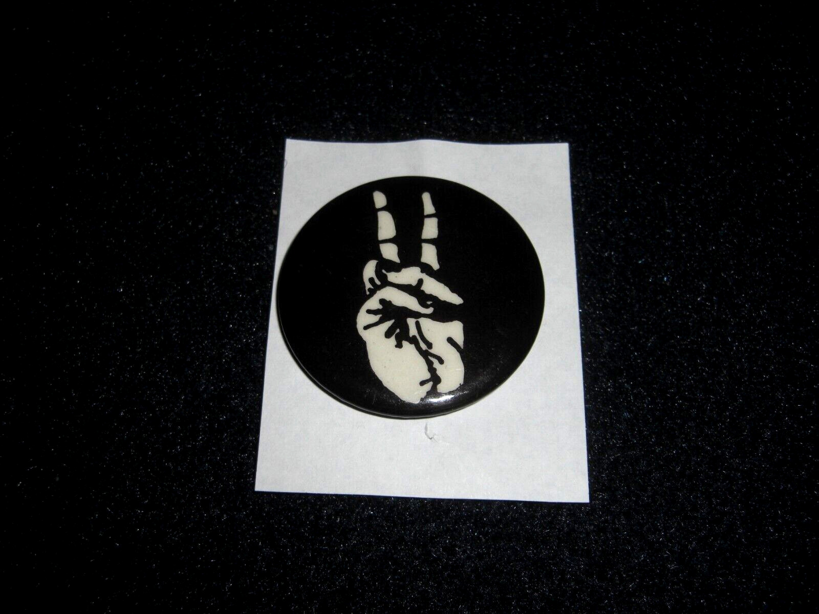  Hippie Peace Sign Used Pin Back Button 1960\'s