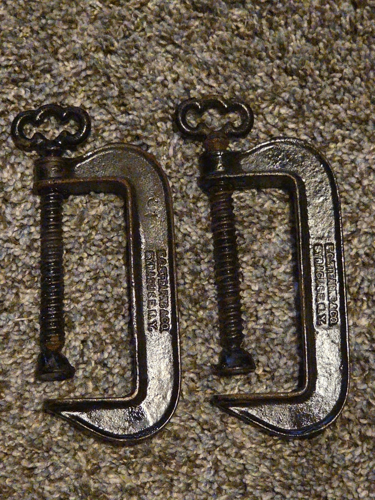 Vintage 3" C clamp Stearns & Co. No.50 Qty 2 Vintage 3" C clamp Stearns & Co. No.50 Qty 2