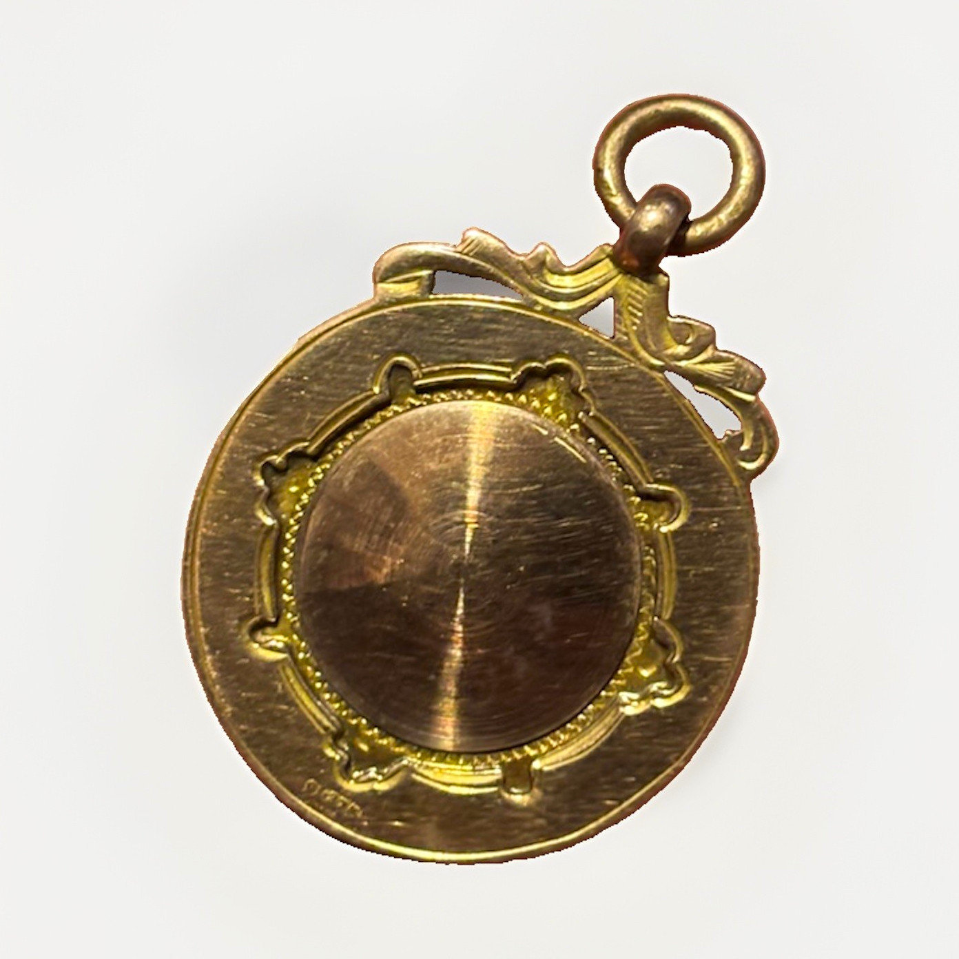 Vintage 1956 Engraved Presbyterian Round Gold Dangle Pendant, Signed 9k 375 5.6g Vintage 1956 Engraved Presbyterian Round Gold Dangle Pendant, Signed 9k 375 5.6g