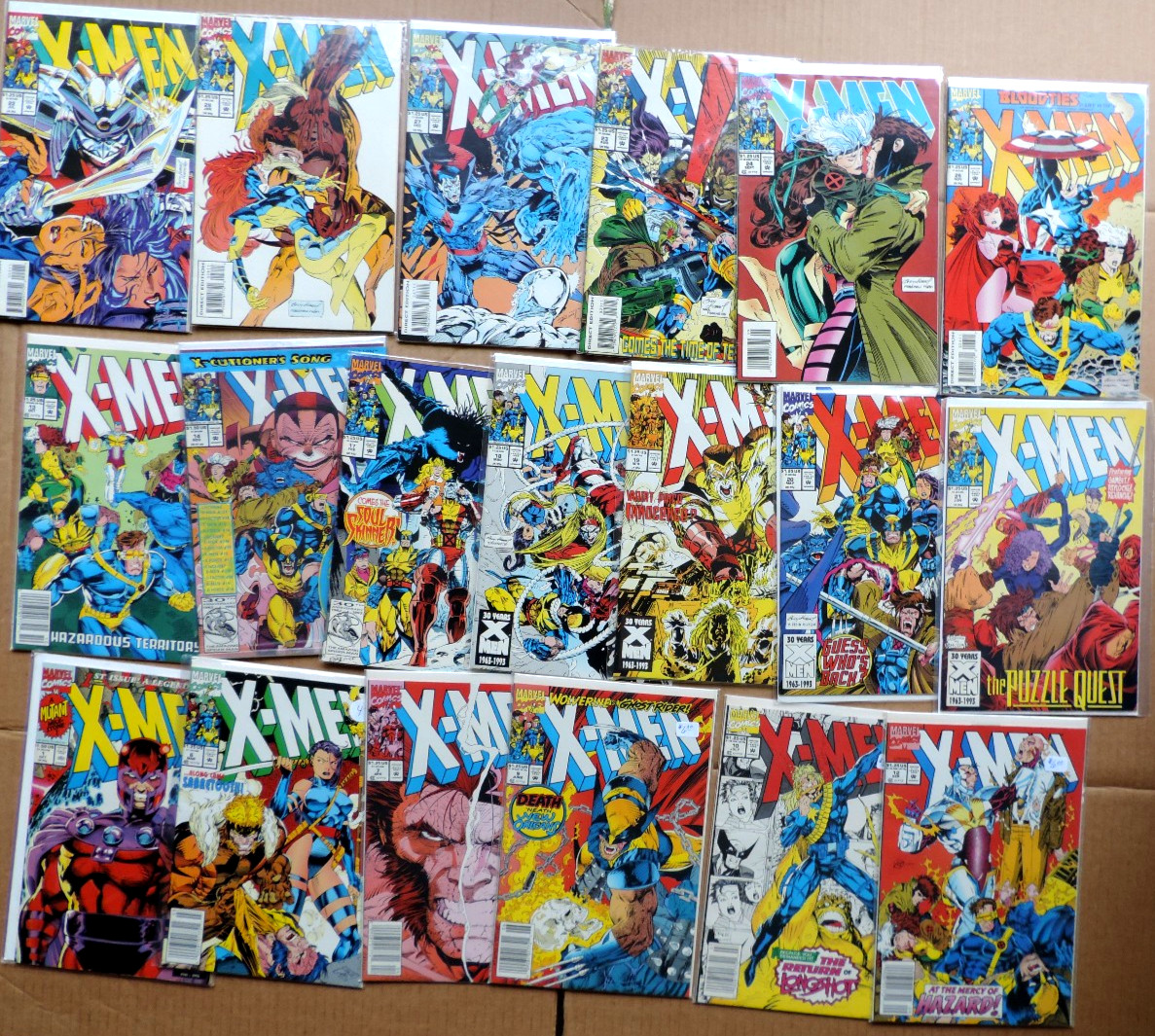 X-Men #1,6,7,9,10,12,13,14,15,17,18,19,20-24,26-28 Jim Lee Lot of 20 Marvel 1991 X-Men #1,6,7,9,10,12,13,14,15,17,18,19,20-24,26-28 Jim Lee Lot of 20 Marvel 1991