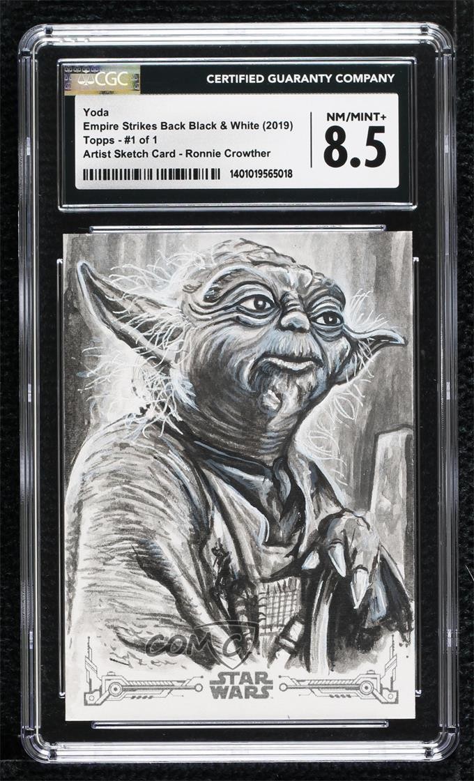 2019 Topps 1/1 Ronnie Crowther CGC 8.5 Auto Sketch p1l