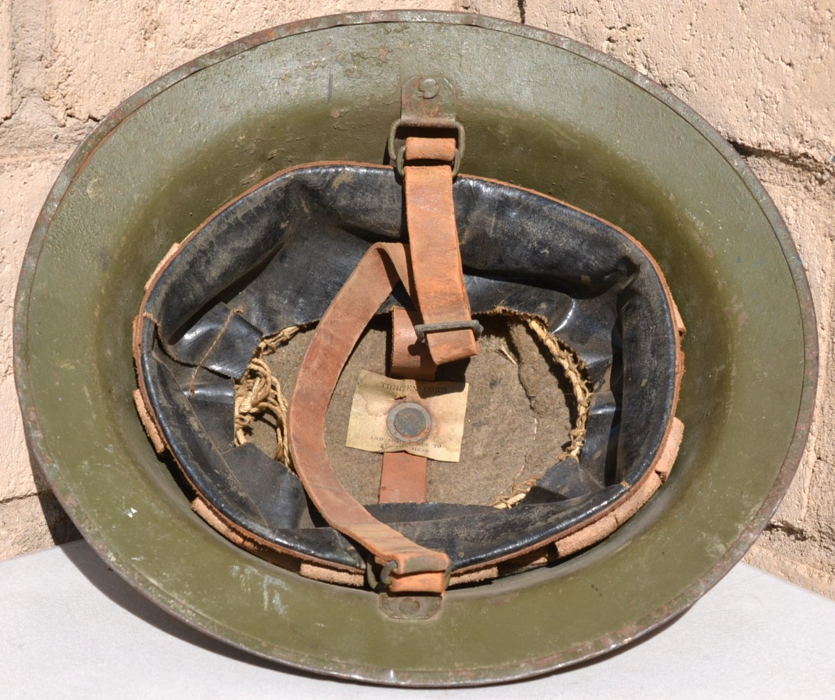 ORIGINAL NICE MAKER STAMP ON LINER COMPLETE WW1 US ARMY INFANTRY DOUGHBOY HELMET ORIGINAL NICE MAKER STAMP ON LINER COMPLETE WW1 US ARMY INFANTRY DOUGHBOY HELMET