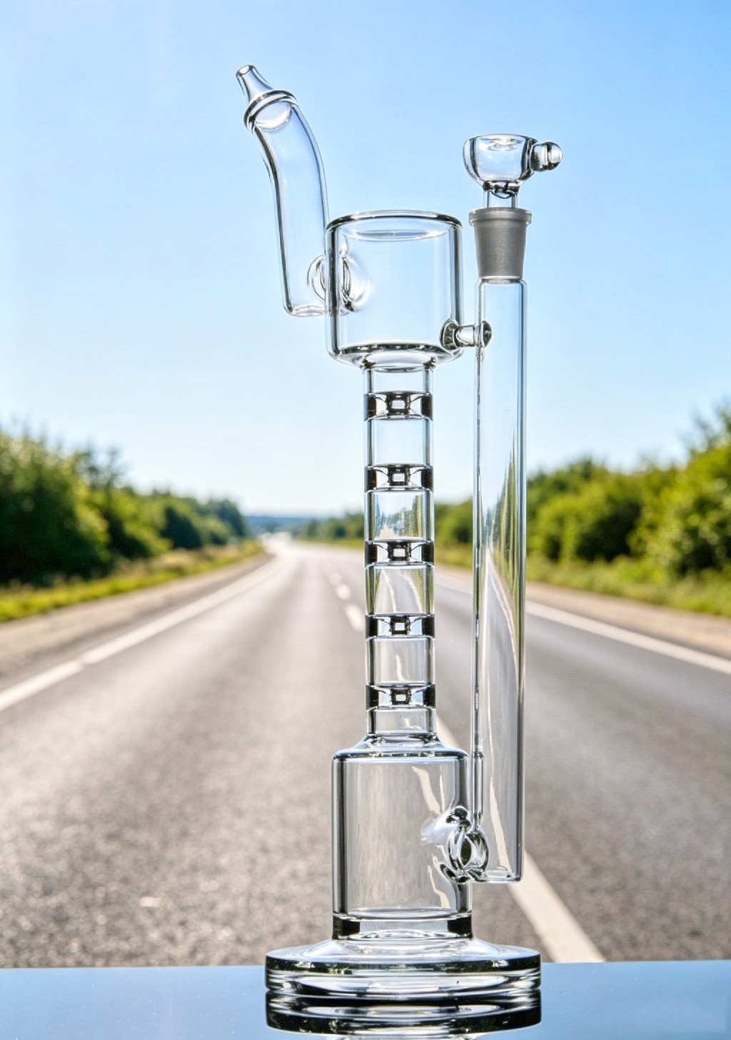 big 12"unique Recycler rig heady torch Glass Water pipe Smoking bong 14mm clean big 12"unique Recycler rig heady torch Glass Water pipe Smoking bong 14mm clean